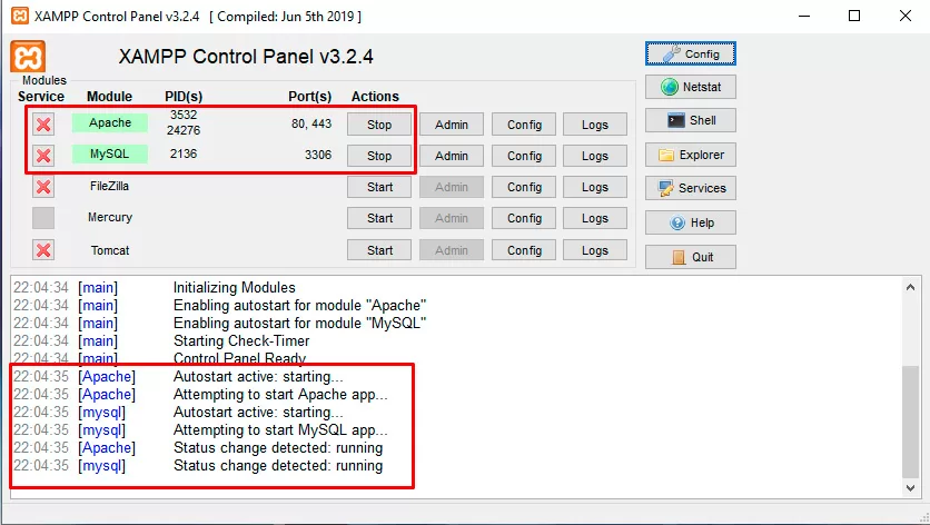 Apache & MySQL